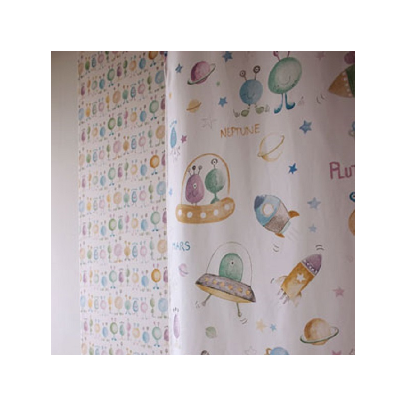 Cortinas infantiles Marte【Medidas Personalizables】