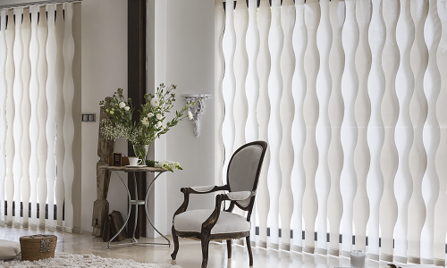Cortinas Lamas Verticales Onduladas