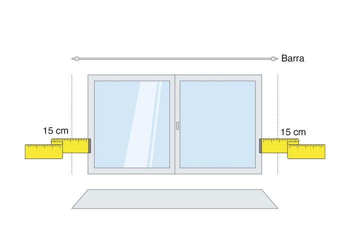 como medir el ancho al hueco de cortinas en cortina ideal