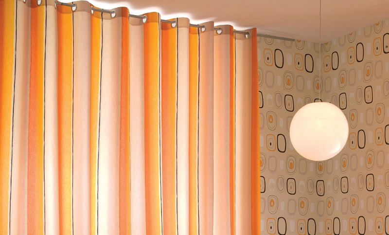 Cortinas Naranjas En Cortina Ideal