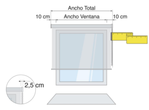 Anchura Estor Enrollable