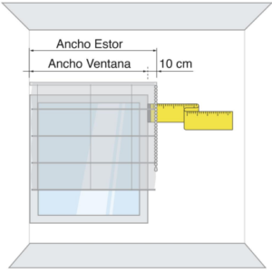 Anchura Estor Limite Lado