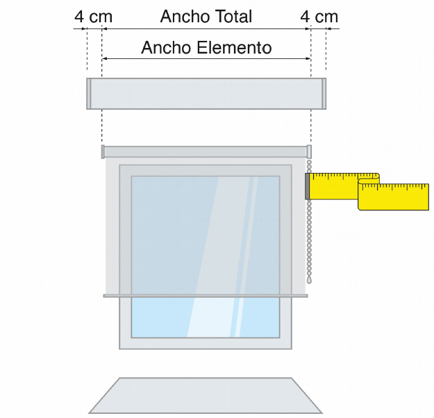 Ancho de galerías para cortinas